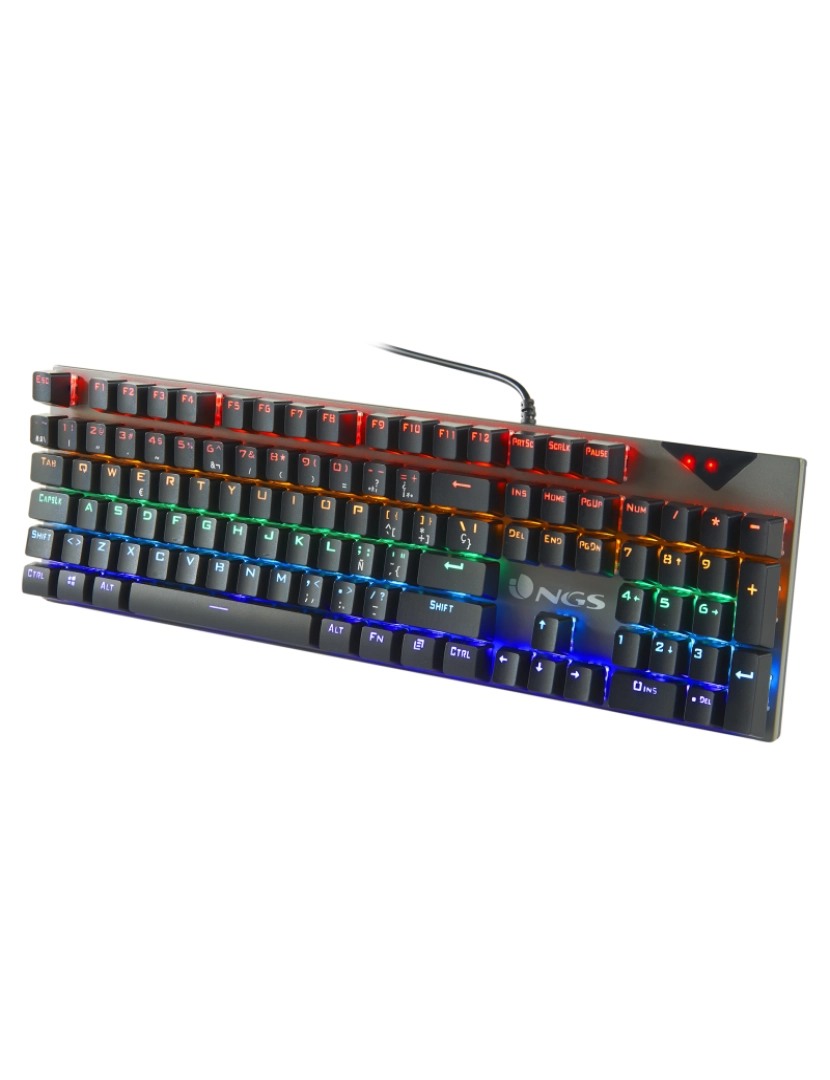 imagem de NGS GKX-500: TECLADO COMPLETO GAMING. ILUMINAÇÃO LED, TECLAS PROGRAMÁVEIS, METÁLICO, ANTIGHOSTING. PS4/ PS5/ XBOX One / XBOX X/S. Plug & Play3