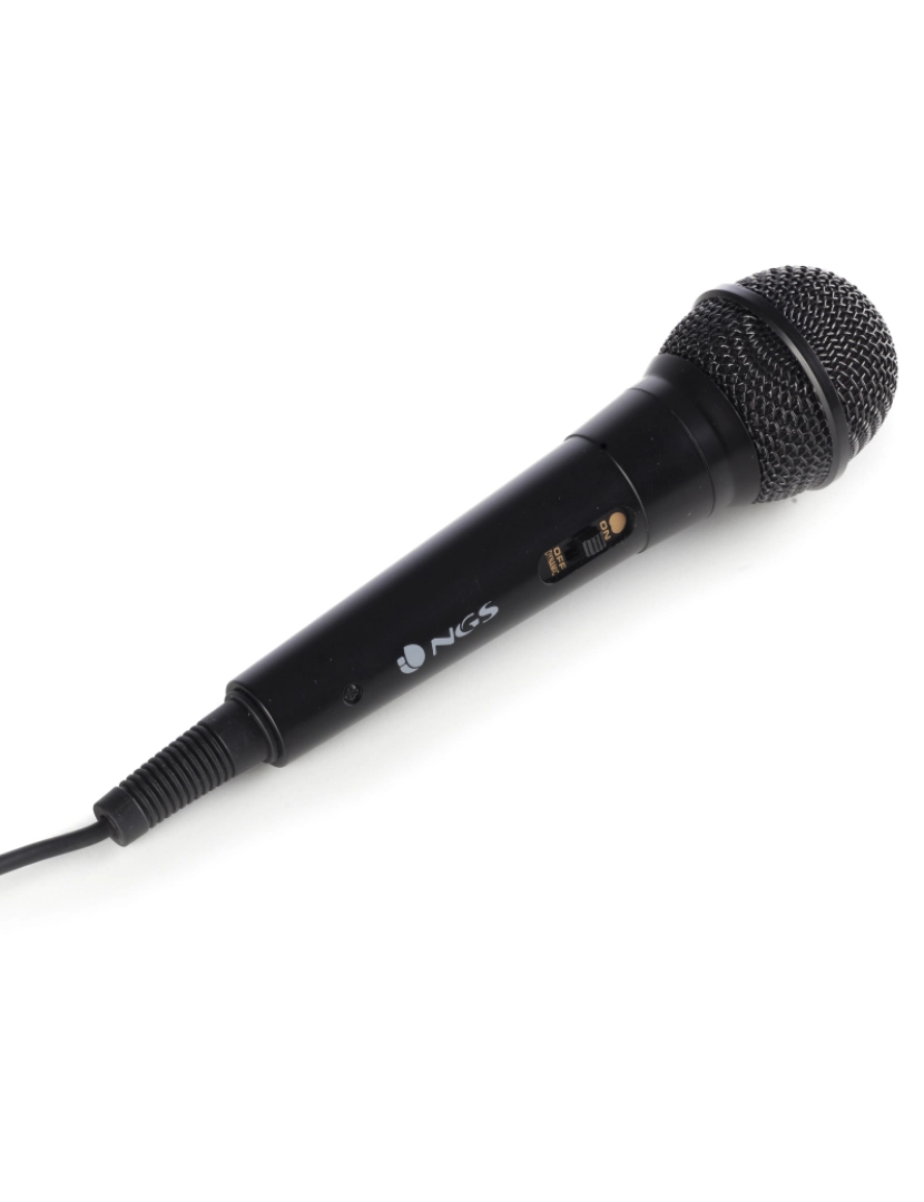 imagem de NGS SINGER FIRE: Microfone ideal para karaoke com entrada de jack com 6,3 mm -botão ON/OFF- cabo de 3 m4