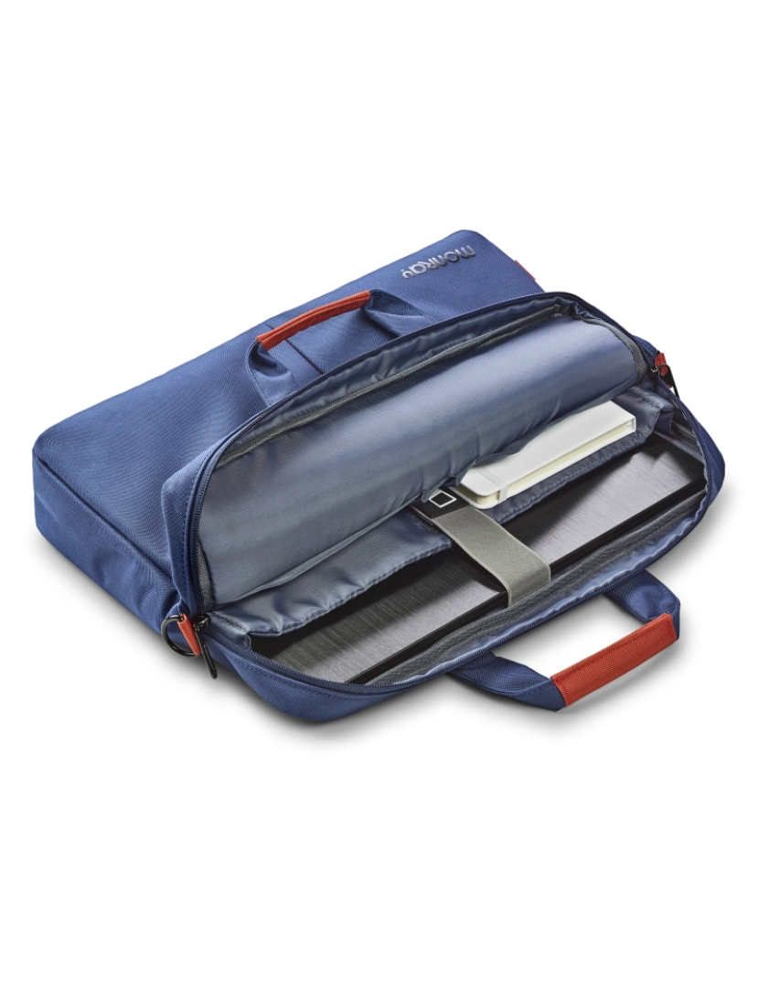 imagem de NGS Monray Seaman: Bolsa de transporte e proteção para portátil até 15,6" com amplo bolso externo. Cor azul.11