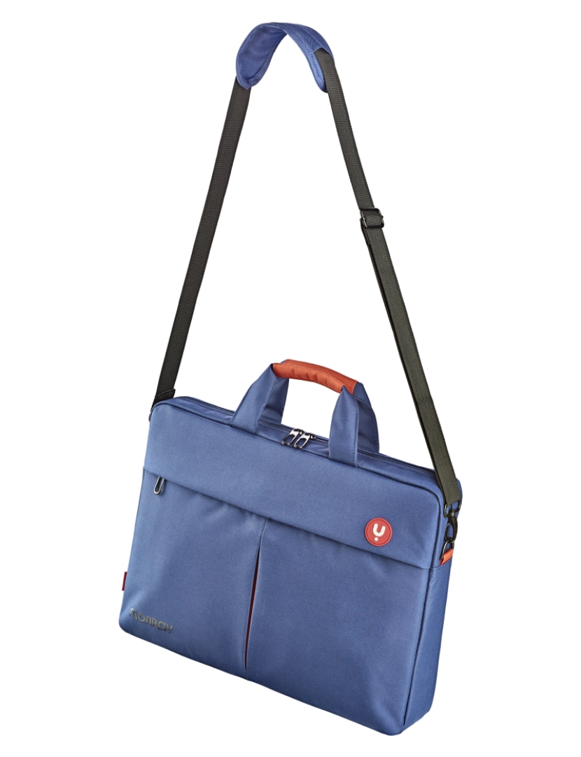 imagem de NGS Monray Seaman: Bolsa de transporte e proteção para portátil até 15,6" com amplo bolso externo. Cor azul.5
