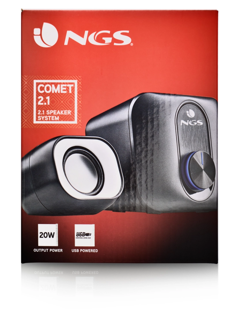 imagem de NGS Comet 2.1: Colunas de som para computador com subwoofer, alimentação USB, 3,5 mm Aux. 20W. Plug & Play8