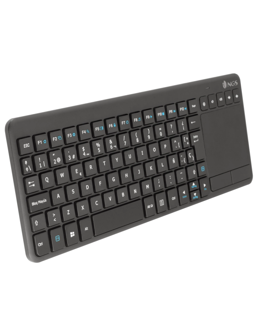 imagem de NGS TV WARRIOR: WIRELESS KEYBOARD 2.4 Ghz TECLADO MULTIMÉDIA SEM FIOS COM TOUCHPAD6