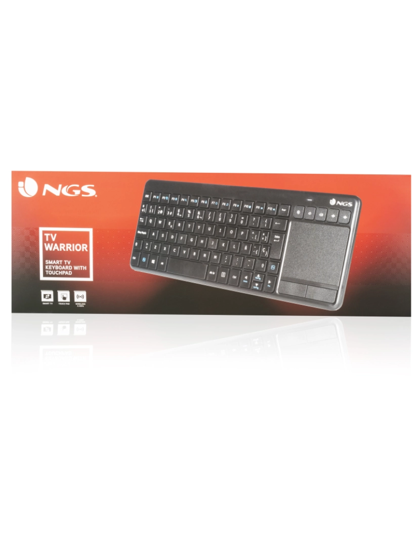 imagem de NGS TV WARRIOR: WIRELESS KEYBOARD 2.4 Ghz TECLADO MULTIMÉDIA SEM FIOS COM TOUCHPAD7