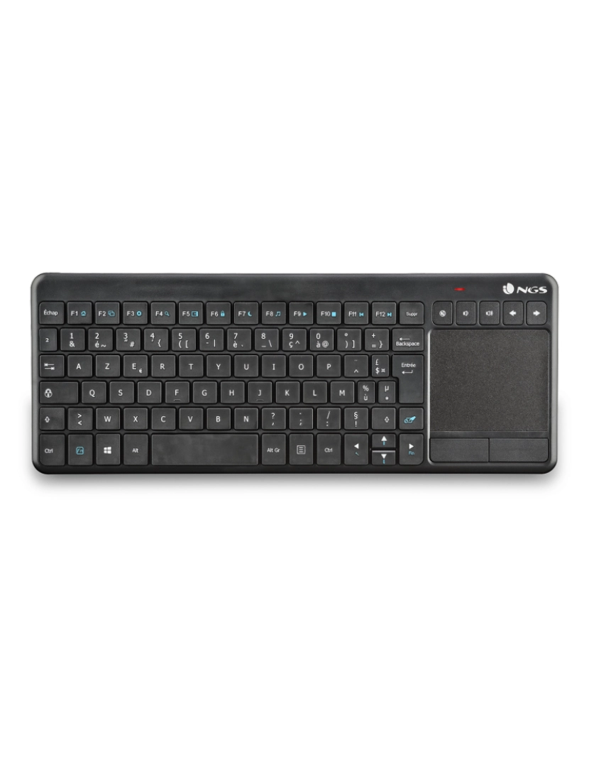 imagem de NGS TV WARRIOR F: Teclado sem fios com touchpad e 17 teclas multimédia 2,4 GHz1