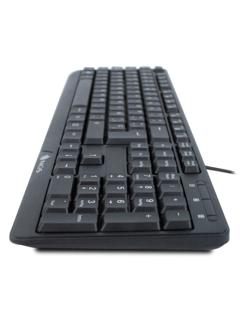 imagem de NGS FUNKY V3 FRENCH: Teclado padrão com ligação USB e 12 teclas de atalho multimédia.7