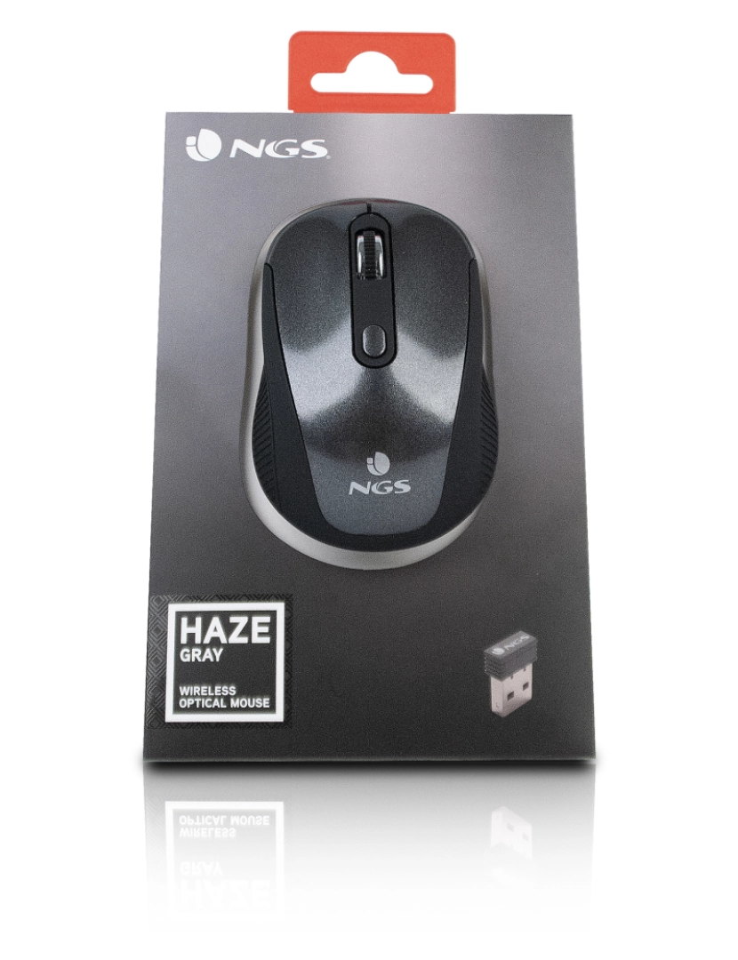 imagem de NGS HAZE: WIRELESS MOUSE 2.4 GHz Rato ótico sem fios nano-receptor -800/1600 DPI6