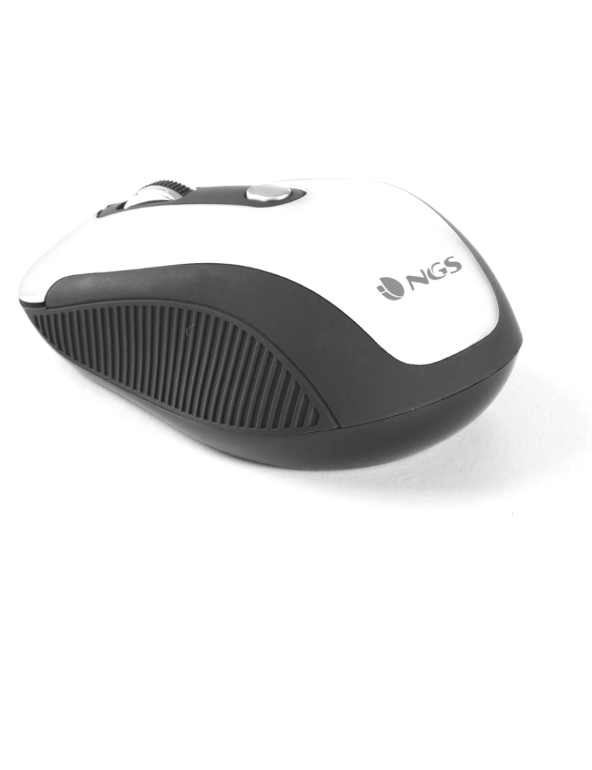 imagem de NGS HAZE WHITE: WIRELESS MOUSE 2.4 GHz Rato ótico sem fios nano-receptor -800/1600 DPI3