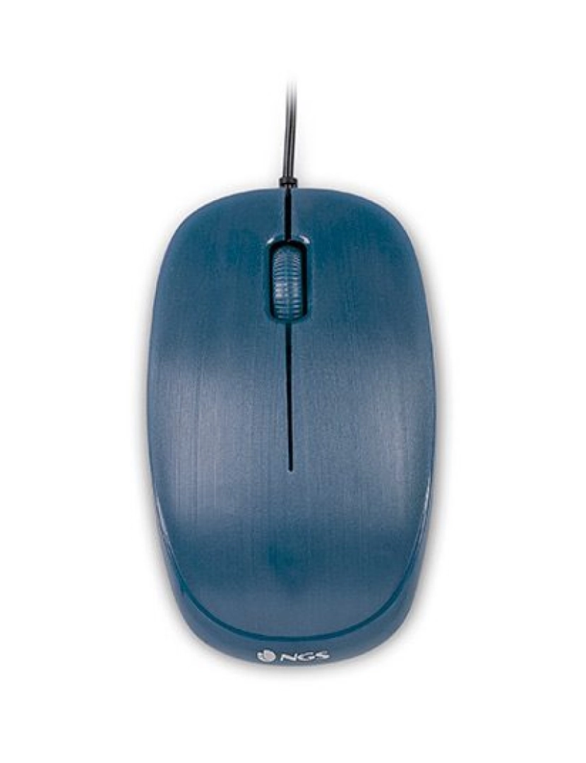 NGS - NGS FLAME BLUE: Rato ótico com fios 1000dpi, roda, tamanho padrão. Ligação USB. Azul.