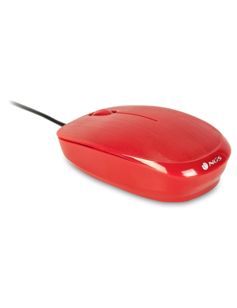 imagem de NGS WIRED MOUSE FLAME REDRato ótico com fios 1000dpi, roda, tamanho padrão3