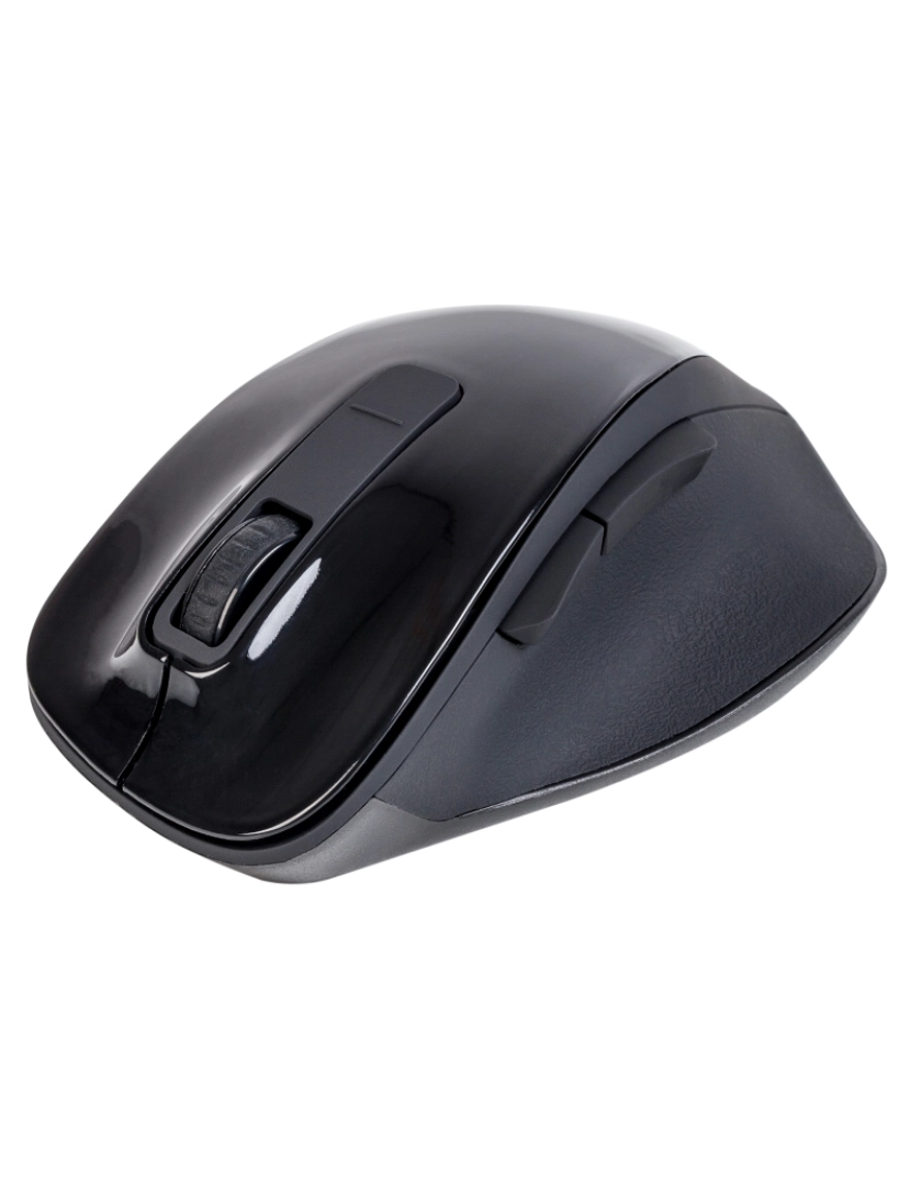 imagem de NGS WIRELESS MOUSE BOW BLACK RATO ÓTICO SEM FIOS 800/1200/1600 DPI-5 BOTÕES+SCROLL-NANO RECEPTOR3