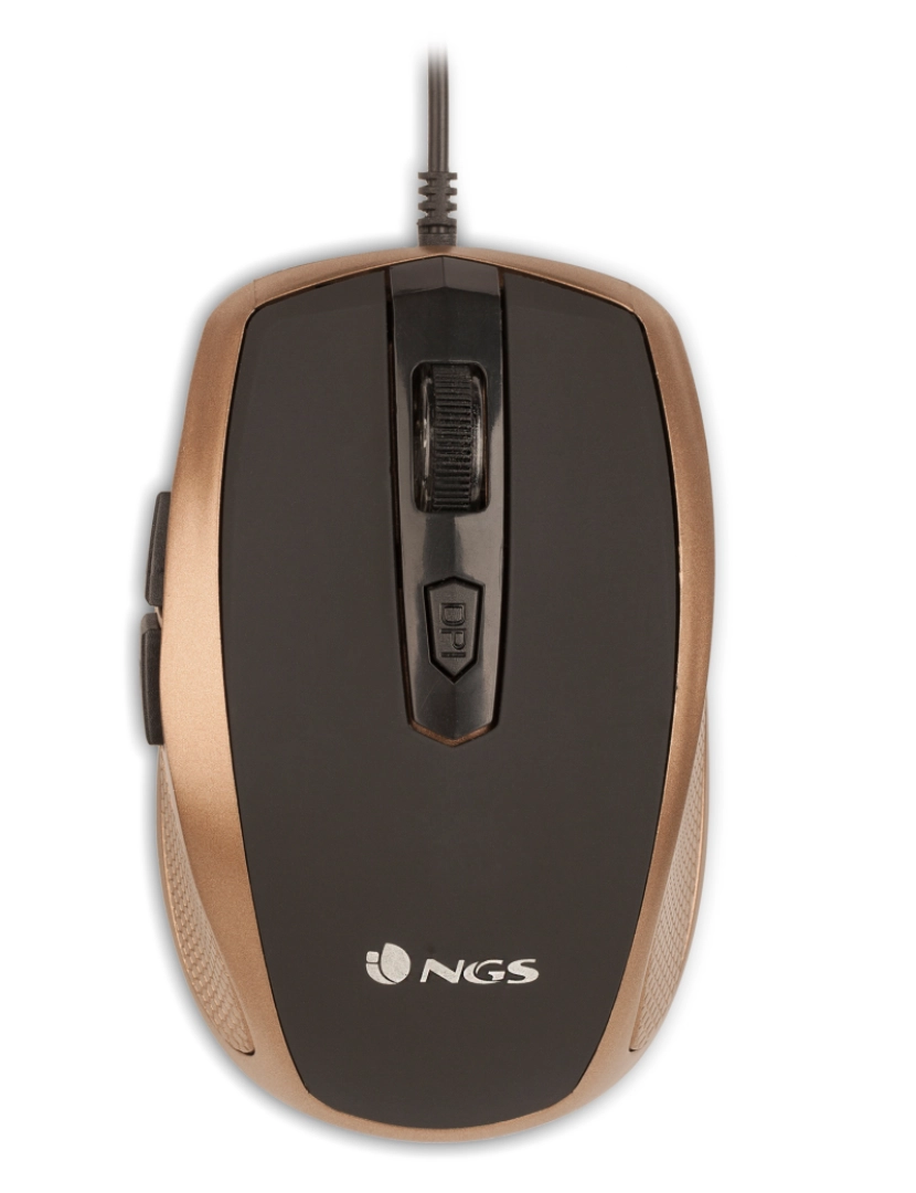 imagem de NGS TICK GOLD: Rato com fios USB Ótico- switch dpi 800/1600-6 botões2