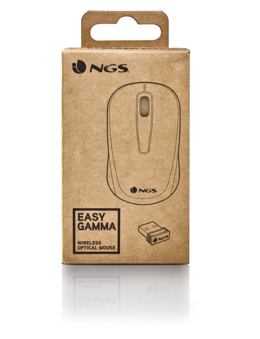 imagem de NGS Easy Gamma: rato ótico de 1200 dpi com ligação USB.  2,4 GHz. "Plug and Play". Esquerda ou direita. Preto. 2 botões + scroll6