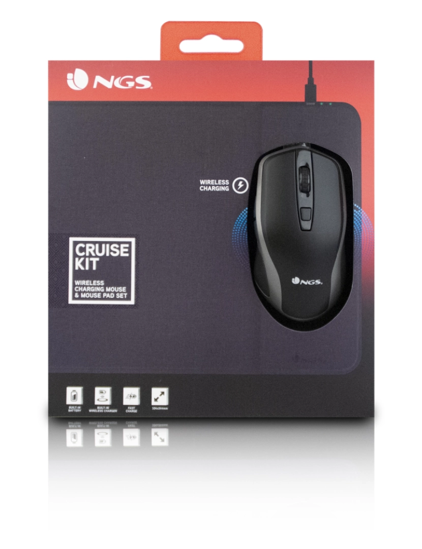 imagem de Ngs CruiseKit  conjunto de mouse pad e rato sem fio com bateria incorporada9