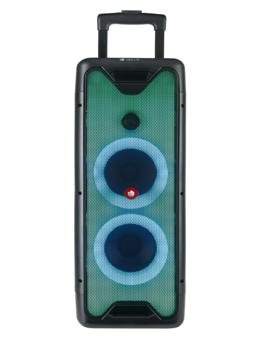 imagem de NGS Wild Rave 2: Altifalante portátil compatível com tecnologia Bluetooth-TWS-200W USB-AUX IN. 10 hrs autonomia. luzes LED. microfono5