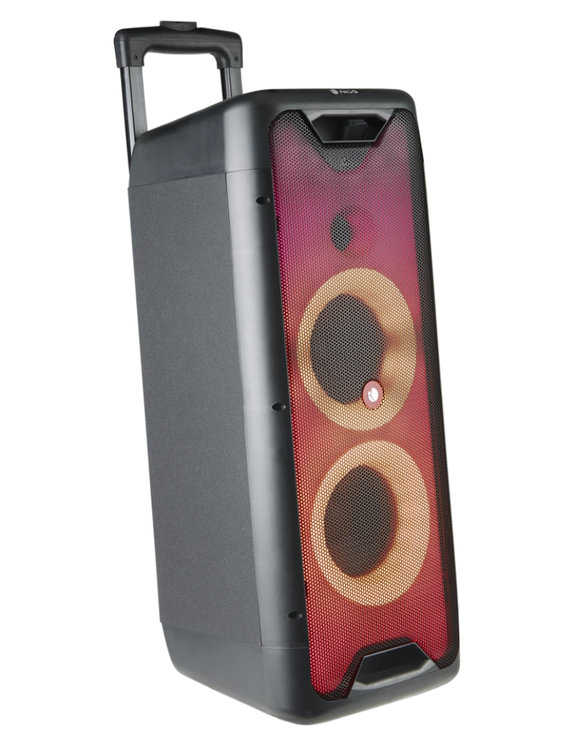 imagem de NGS Wild Rave 2: Altifalante portátil compatível com tecnologia Bluetooth-TWS-200W USB-AUX IN. 10 hrs autonomia. luzes LED. microfono7