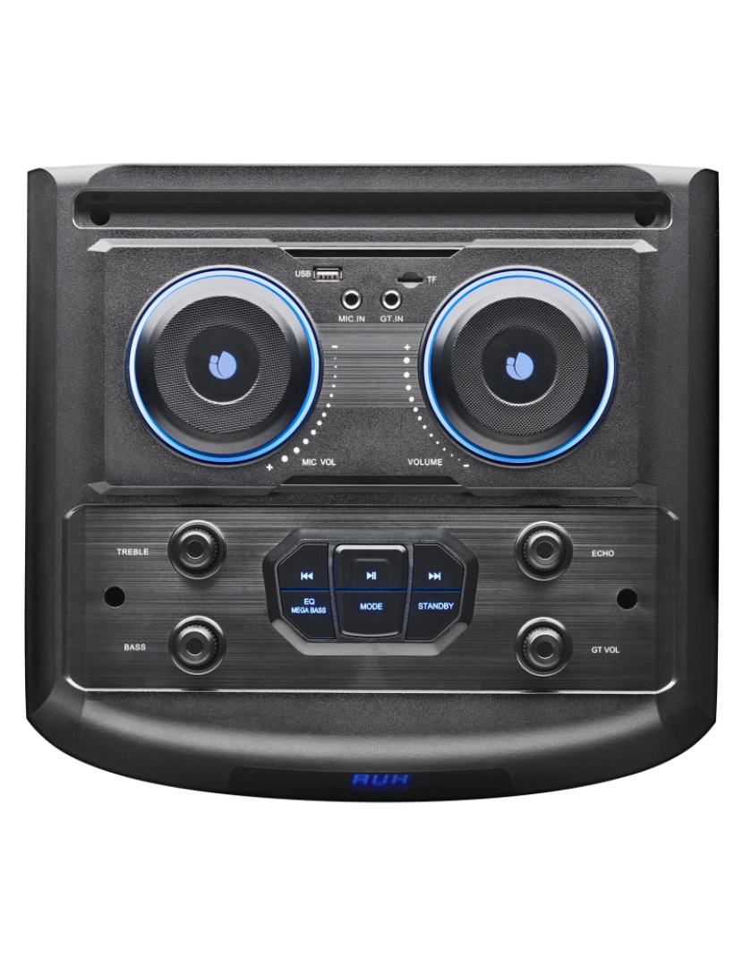 imagem de ALTIFALANTE  NGS WILD DUB 2 800W DUPLO SUBWOOFER 12" compatível com a tecnologia Bluetooth e TWS/ USB/MICROSD/AUX IN. Comando. Luzes LED.10