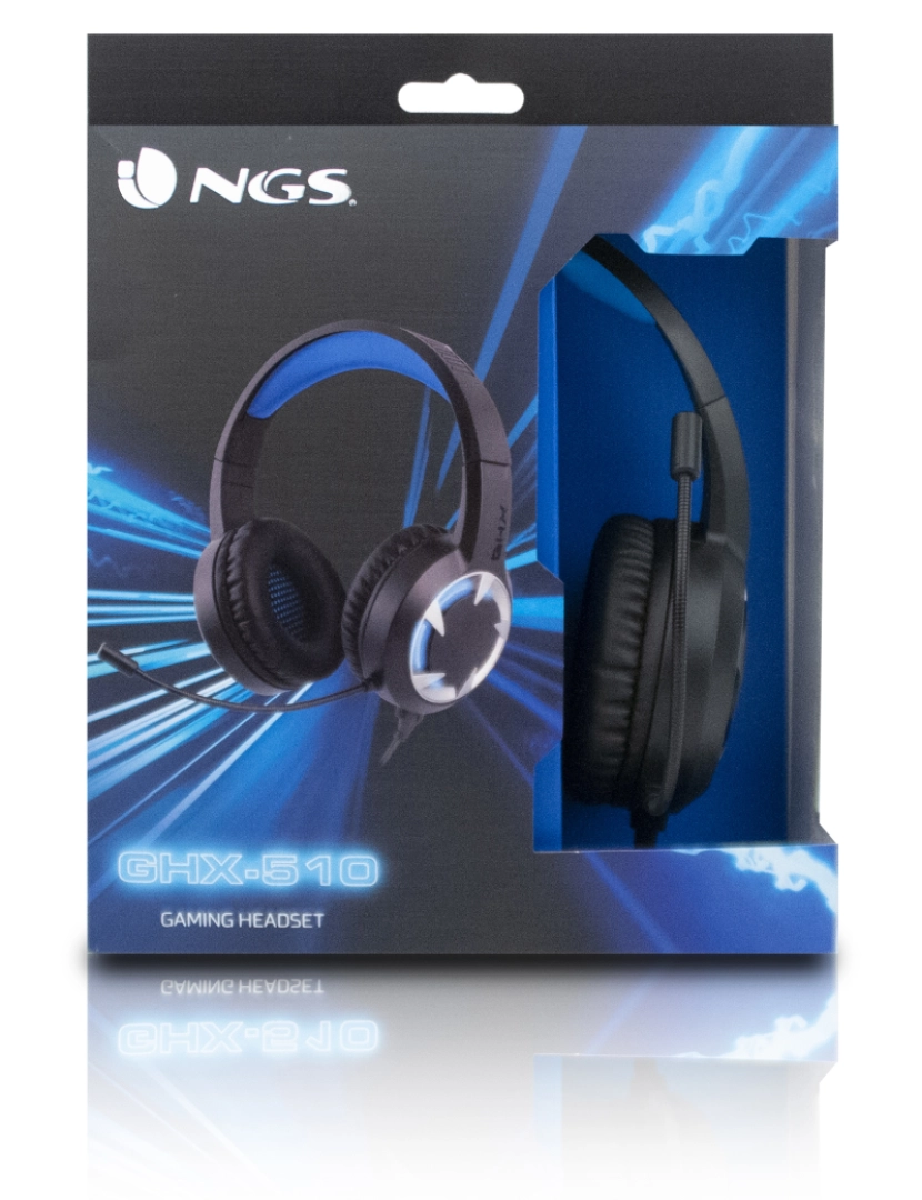 imagem de NGS GHX-510: Auscultadores Gaming,iluminação LED, volume integrado, compatíveis com PS4/XBOXONE/PC6