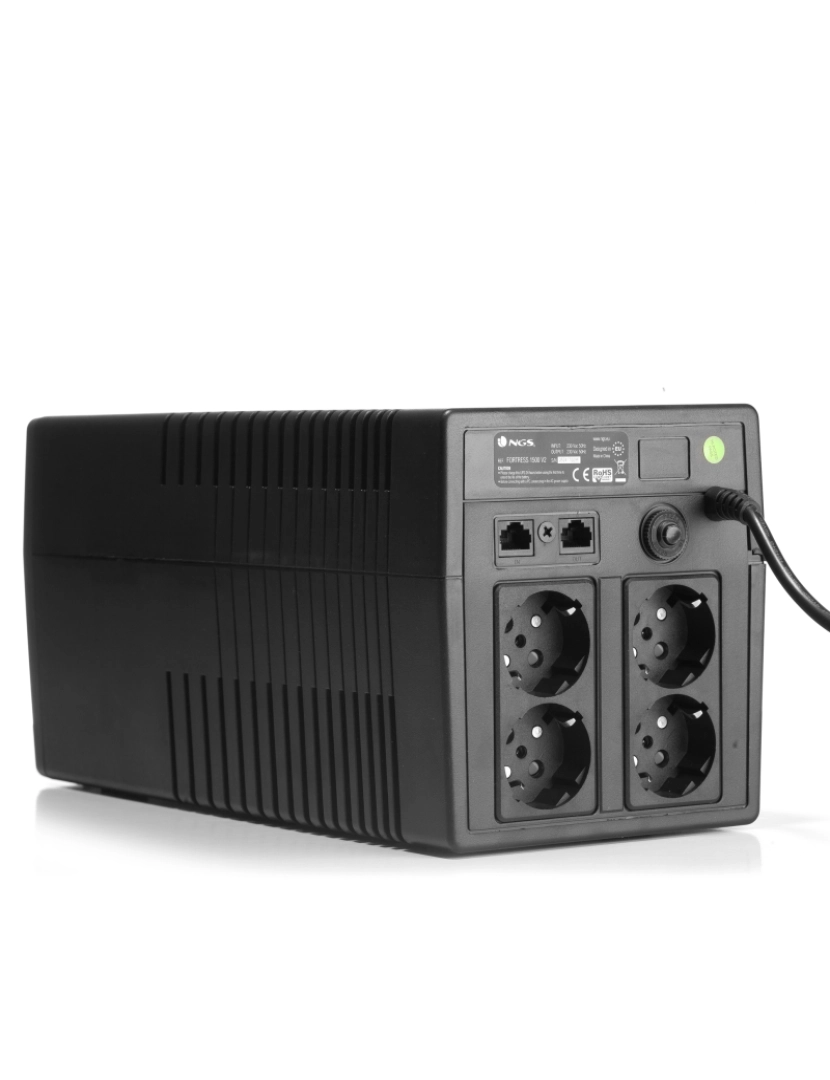 imagem de NGS  FORTRESS 1500 V2: OFF LINE UPS 720W - AVR SCHUKO PLUG x 43