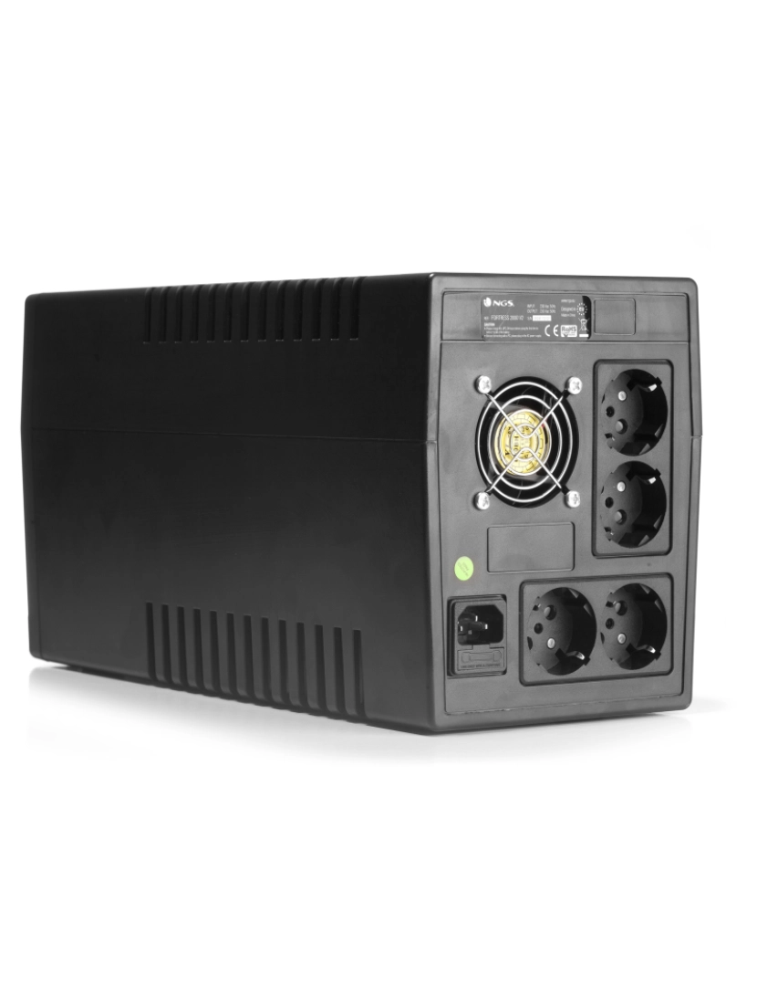 imagem de NGS FORTRESS 2000 V2: OFF LINE UPS 900W - AVR SCHUKO PLUG x 43