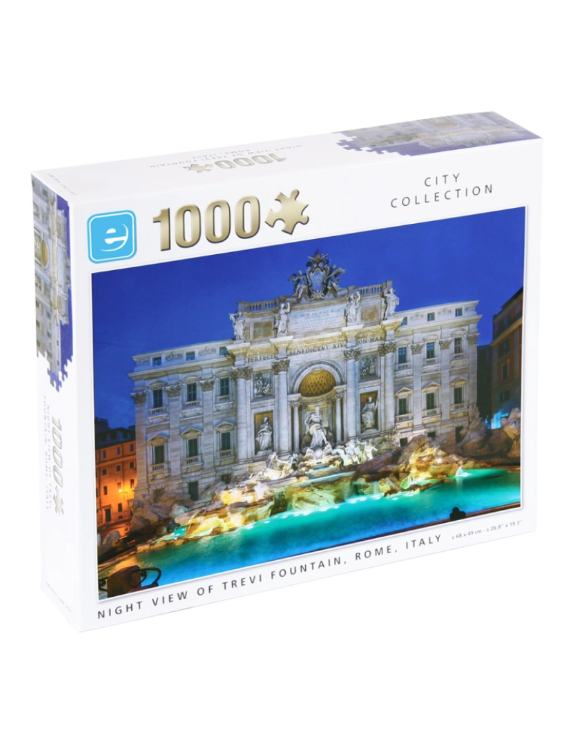 Europrice - Puzzle 1000pcs Vista Noturna Fonte De Trevi