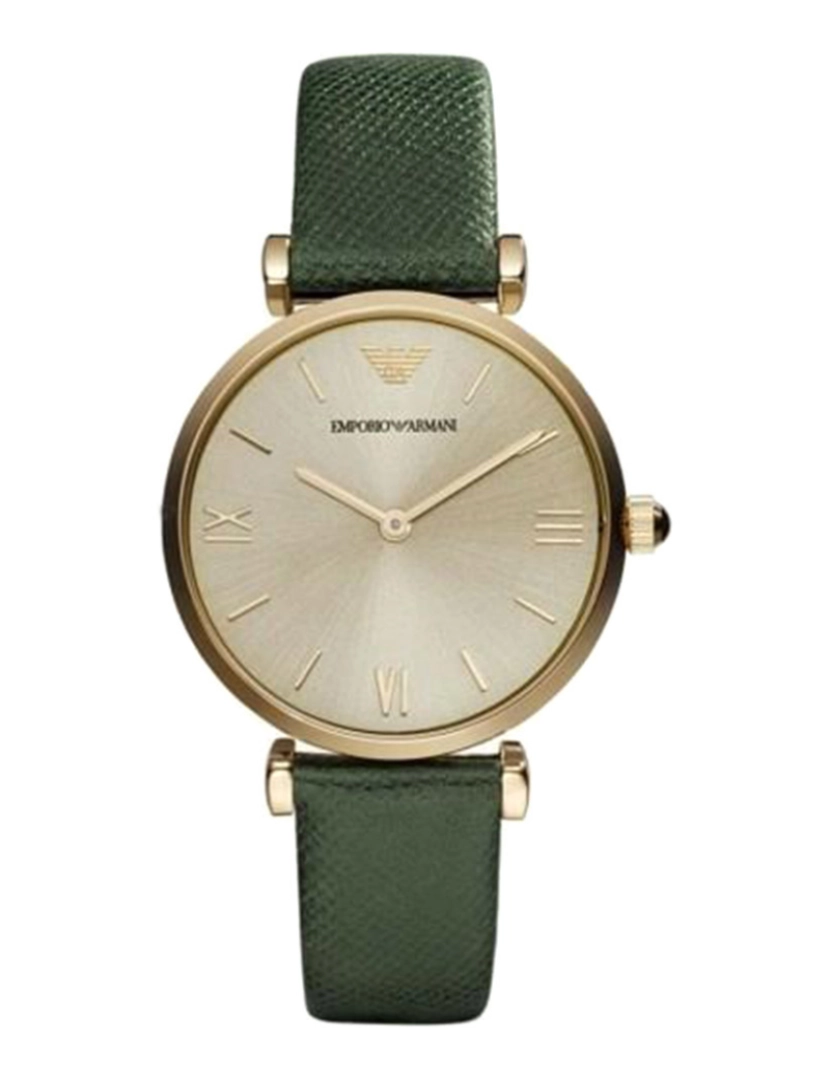 Armani - Relógio Armani Emporio Ar1726 Senhora Verde e Dourado