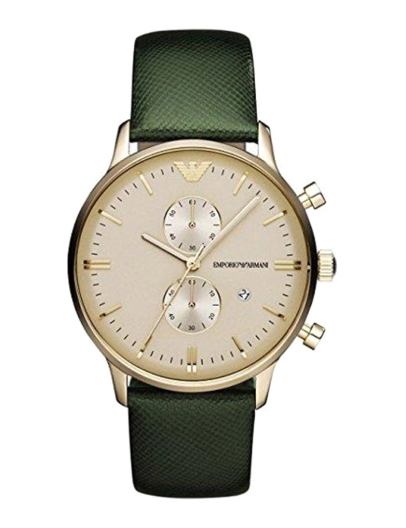 Armani - Relógio Armani  Gianni Homem Verde E Dourado