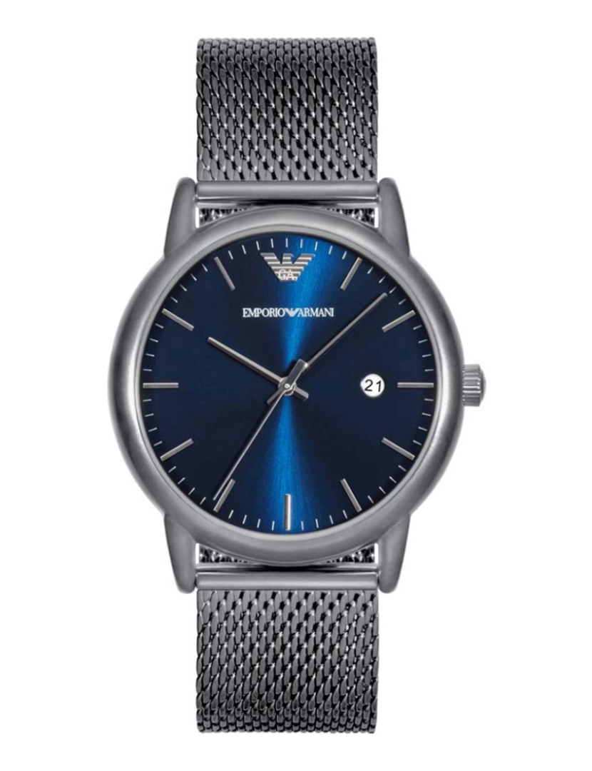 Armani - Relógio Emporio Armani Homem Cinza Escuro e Azul