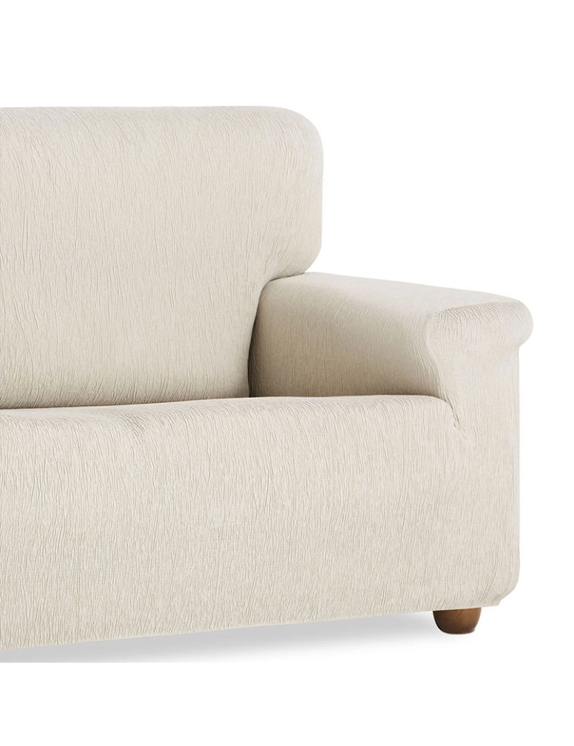 imagem de Capa de sofá elástica Vega, IVORY.Capa de sofá ajustável para sofá de 1 lugar em tecido elástico.2