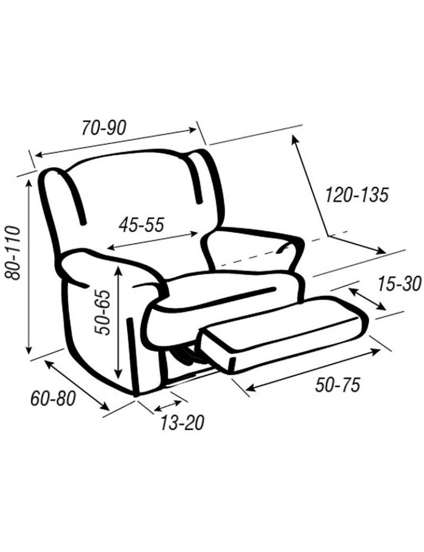imagem de Capa para Poltrona Relax Relax Relive, ANTE. Capa para Poltrona Relax3