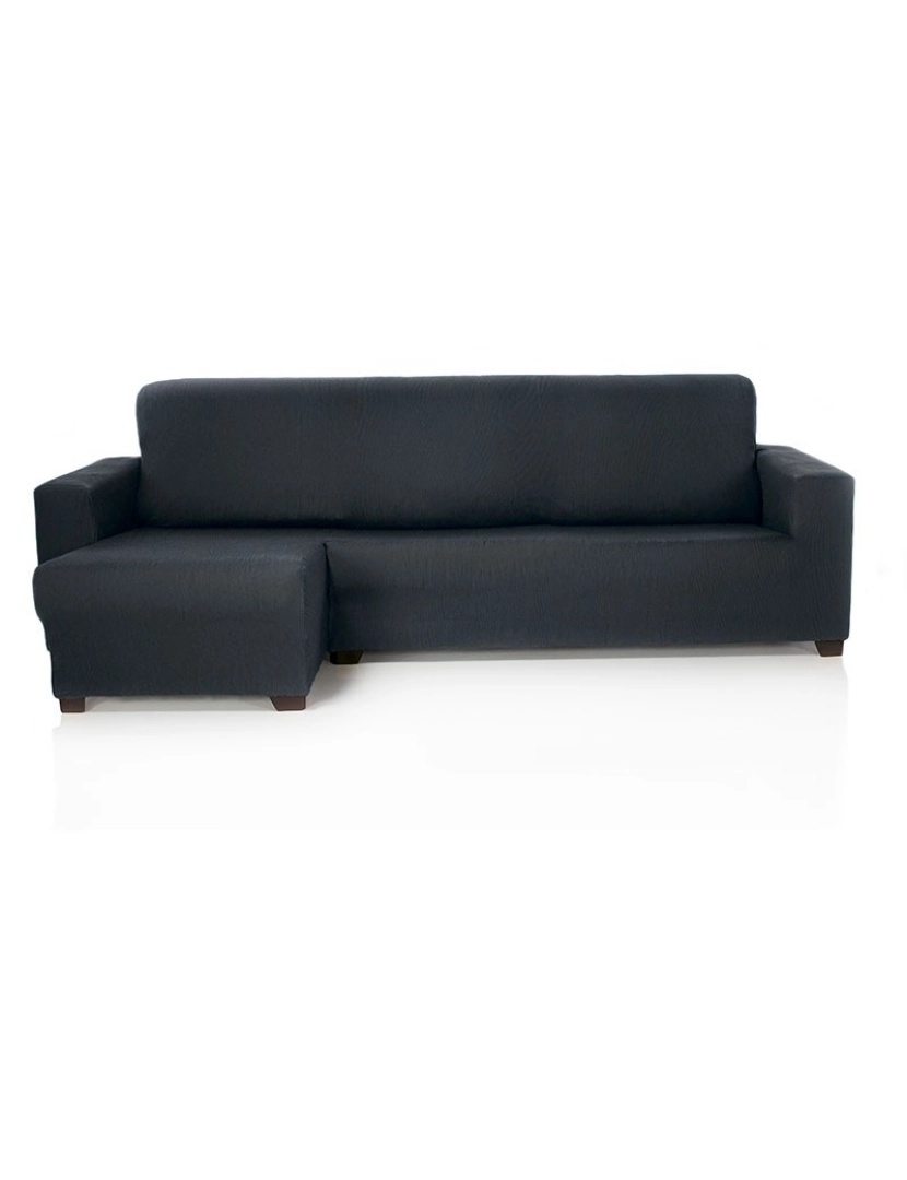 Maxifundas - Capa para sofá chaise longue Strada Elástico braço esquerdo curto, CINZA. Capa para sofá chaise longue elástica