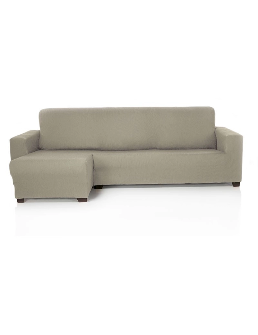 Maxifundas - Capa para sofá chaise longue Strada Elástico Braço esquerdo curto, BEIG. Capa para sofá chaise longue elástico