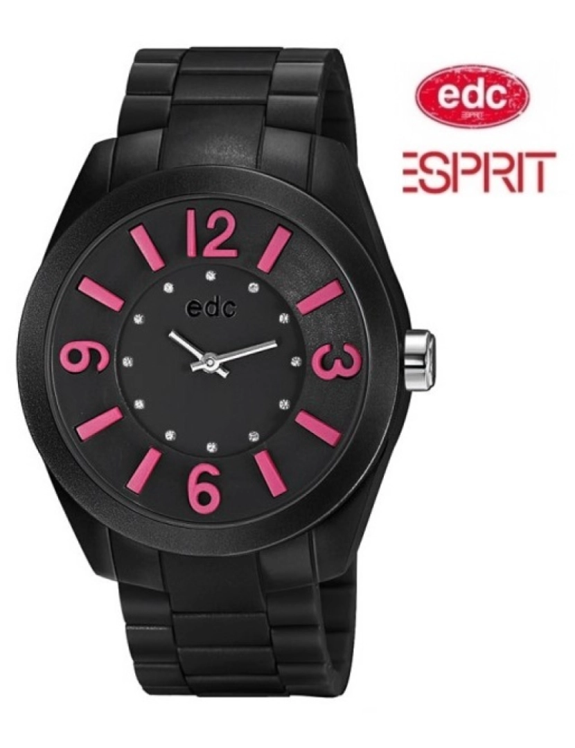 Edc By Esprit - Relógio EDC by Esprit Rising Sun Midnight Black Pink