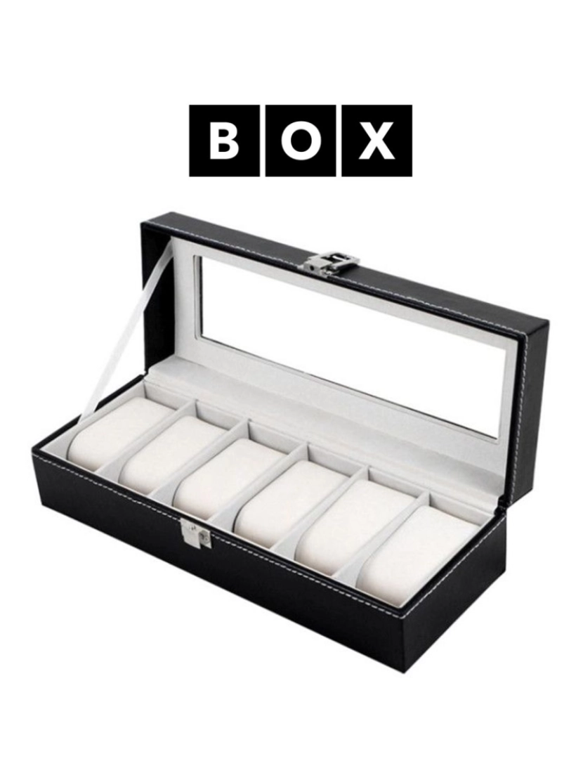 Box - BOX - Caixa de Arrumação para 6 Relógios PD32