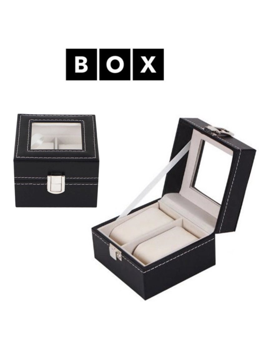 Box - BOX - Caixa de Arrumação para 2 Relógios PD14