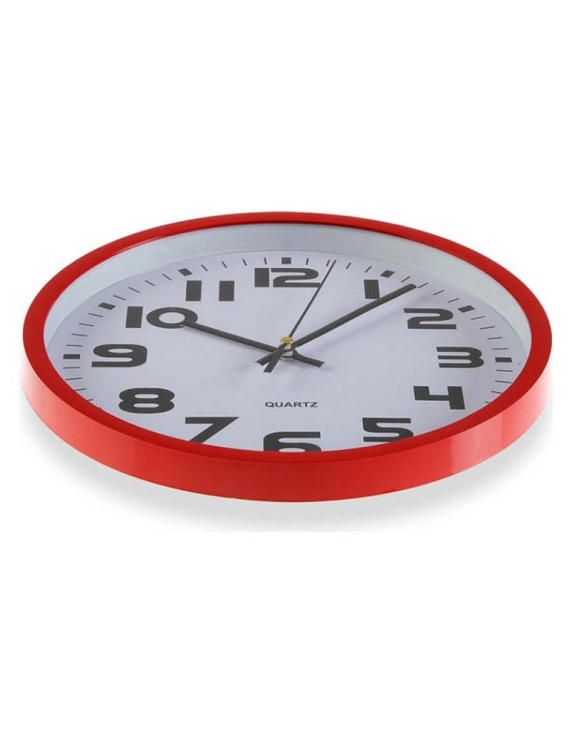 imagem de Relógio de Parede Plástico (3,8 x 25 x 25 cm) Vermelho3