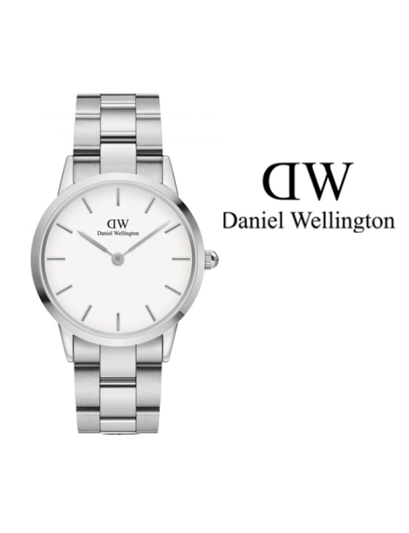 Daniel Wellington - Relógio Unisexo Iconic Link 36 S Branco