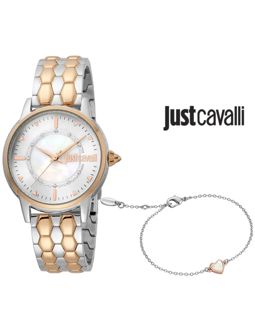 Just Cavalli  - Relógio Just Cavalli + Oferta Pulseira STF JC1L149M0085
