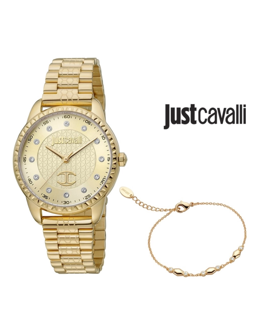 Just Cavalli  - Relógio Just Cavalli + Oferta Pulseira STF JC1L176M0055