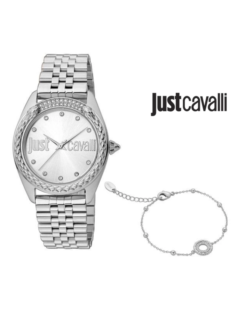 Just Cavalli  - Relógio Just Cavalli + Oferta Pulseira STF JC1L195M0045