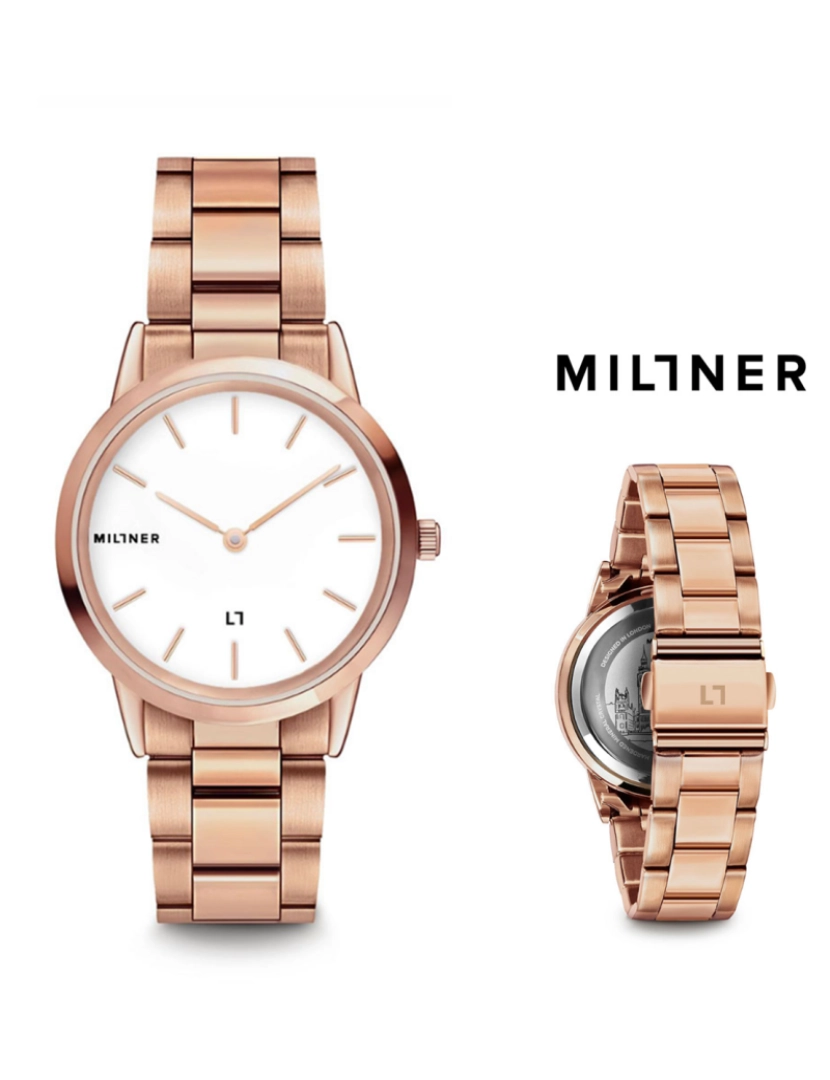 Millner - Relógio Millner Chelsea 2505892 Rose Gold 32mm