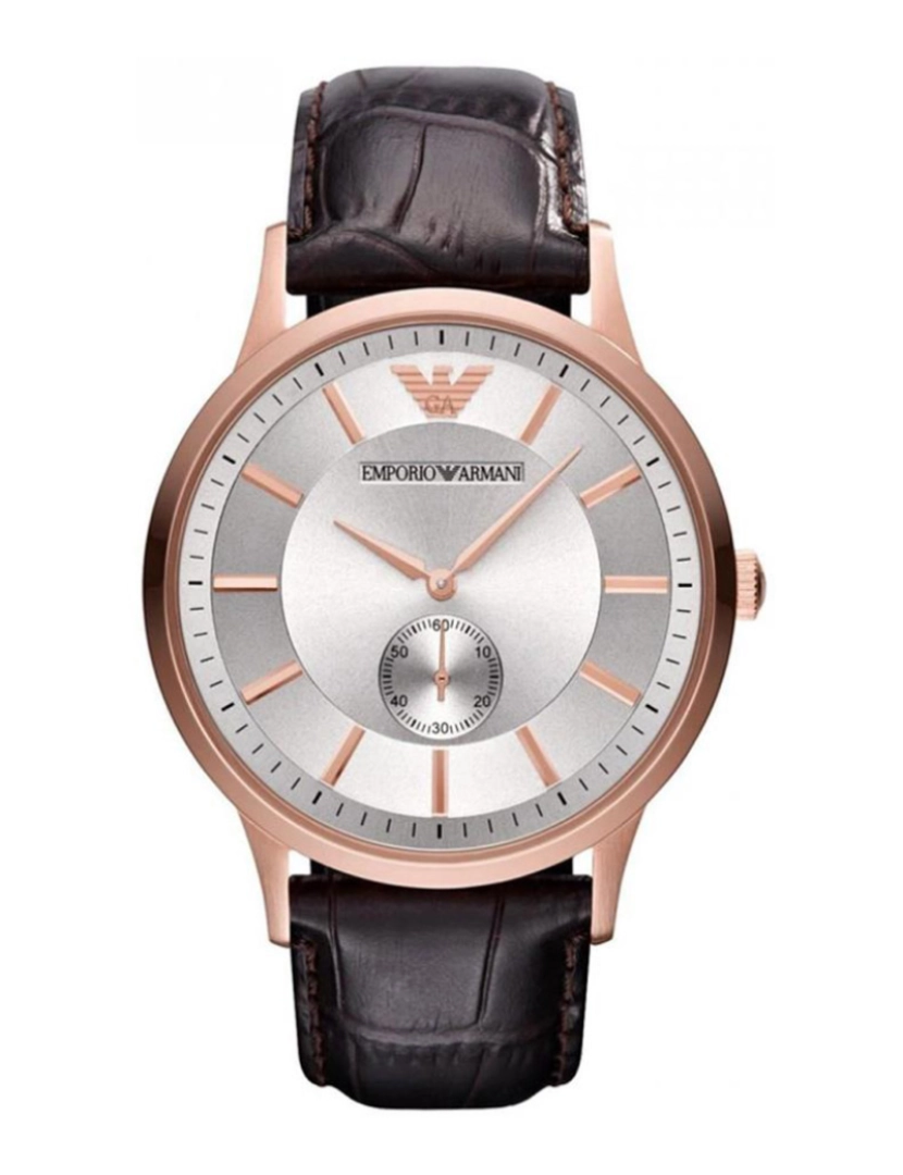 Armani - Relógio Senhora Castanho e Rosa Dourado AR9101L