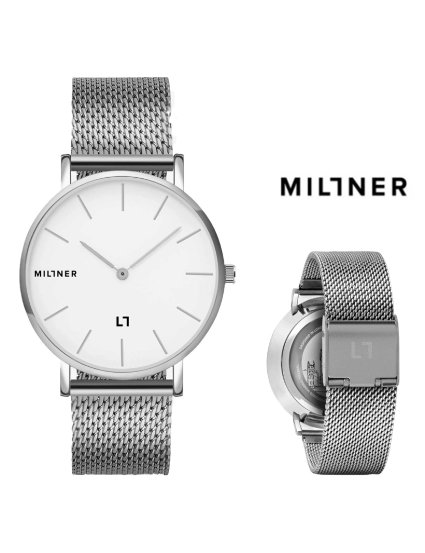 Millner - Relógio Millner STF 0010103 Mayfair Silver 40mm