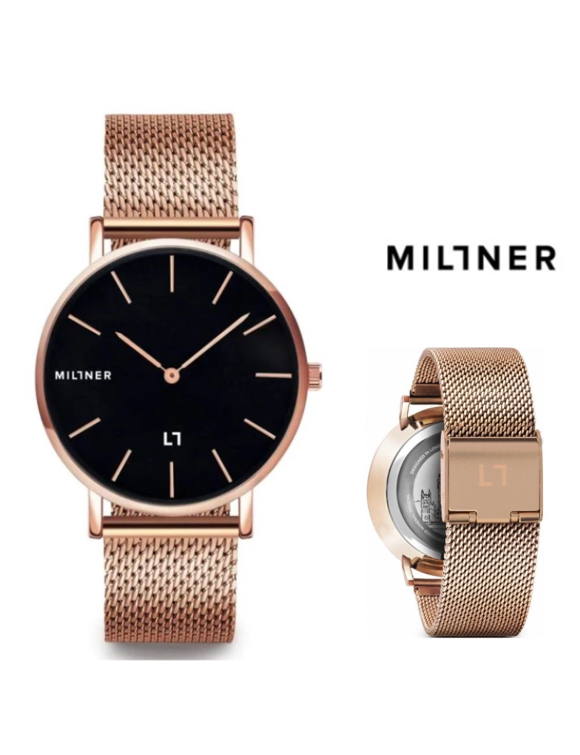 Millner - Relógio Millner STF 0010104 Mayfair Rose Gold 40mm