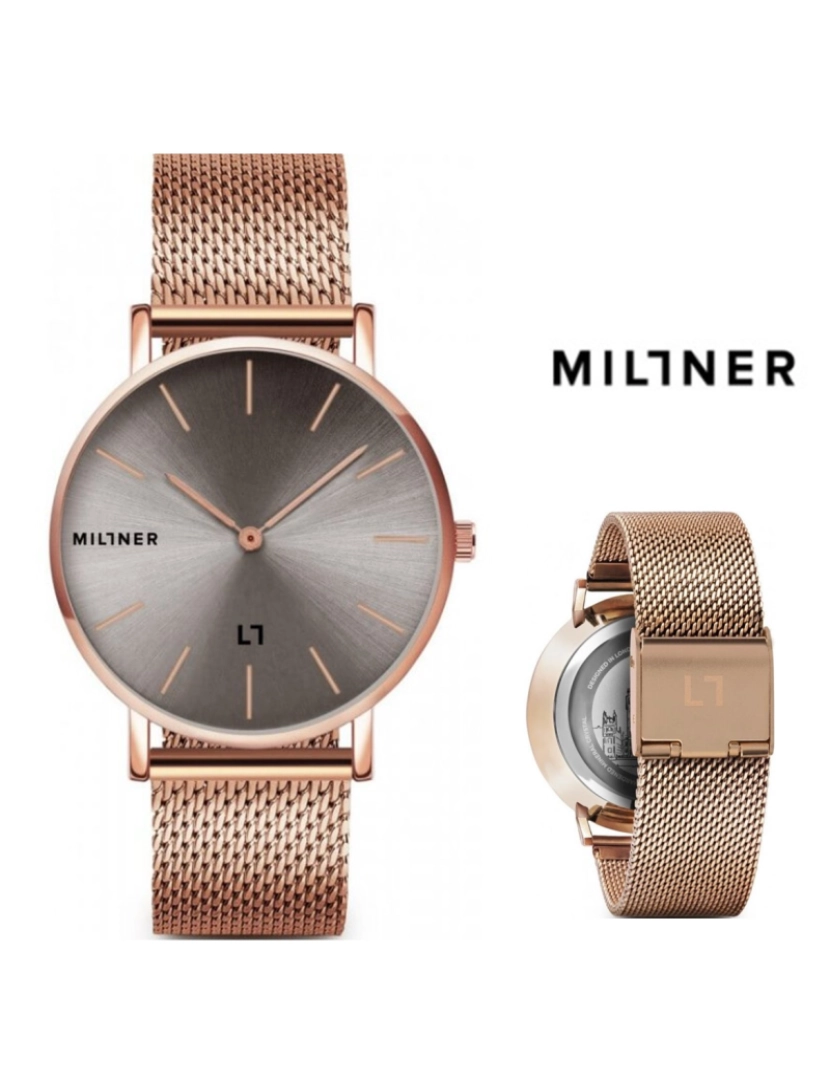 Millner - Relógio Millner 2504390 Mayfair Rose Gold 40mm