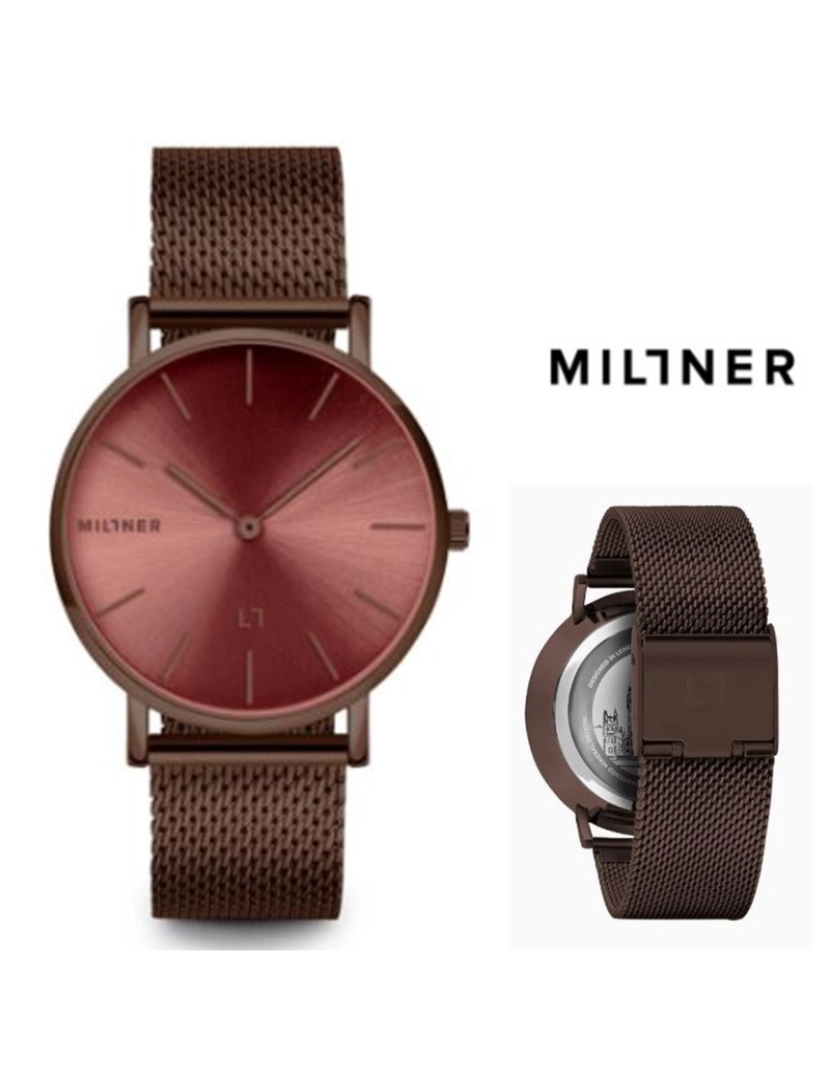 Millner - Relógio Millner STF 0010124 Mayfair Brown 36mm