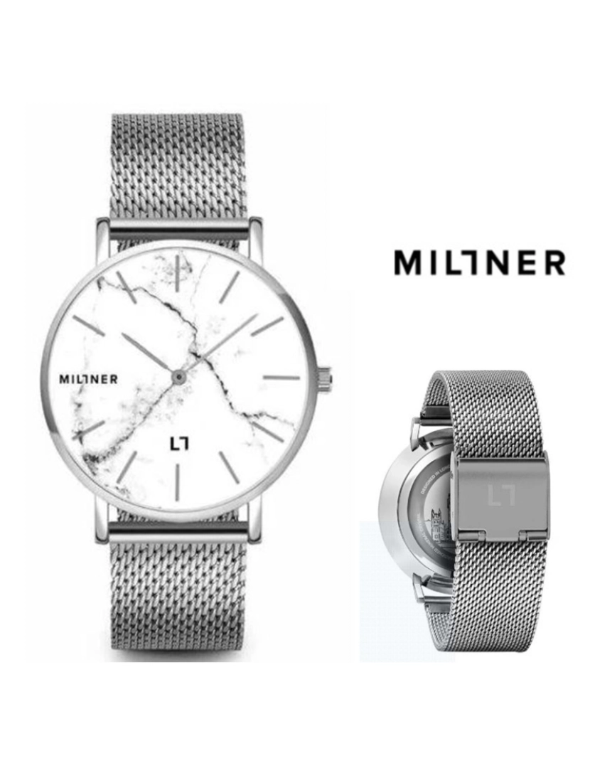 Millner - Relógio Millner STF 0010204 Camden Silver 40mm