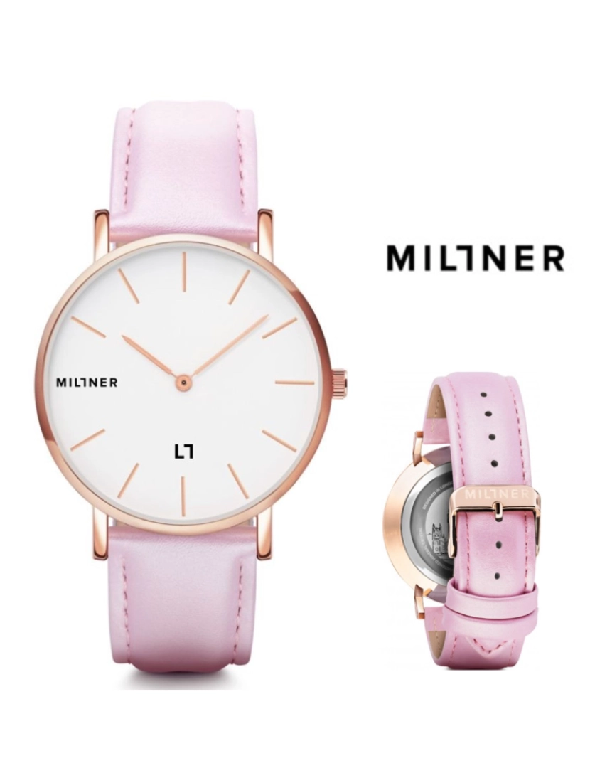 Millner - Relógio Millner STF 0010401 Hallfield Pink 40mm