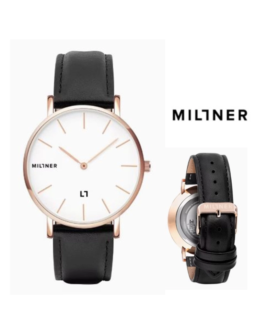 Millner - Relógio Millner STF 0010404 Hallfield Black 40mm