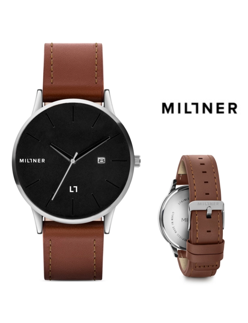 Millner - Relógio Millner STF 0010510 Rodney Leatherette 42mm