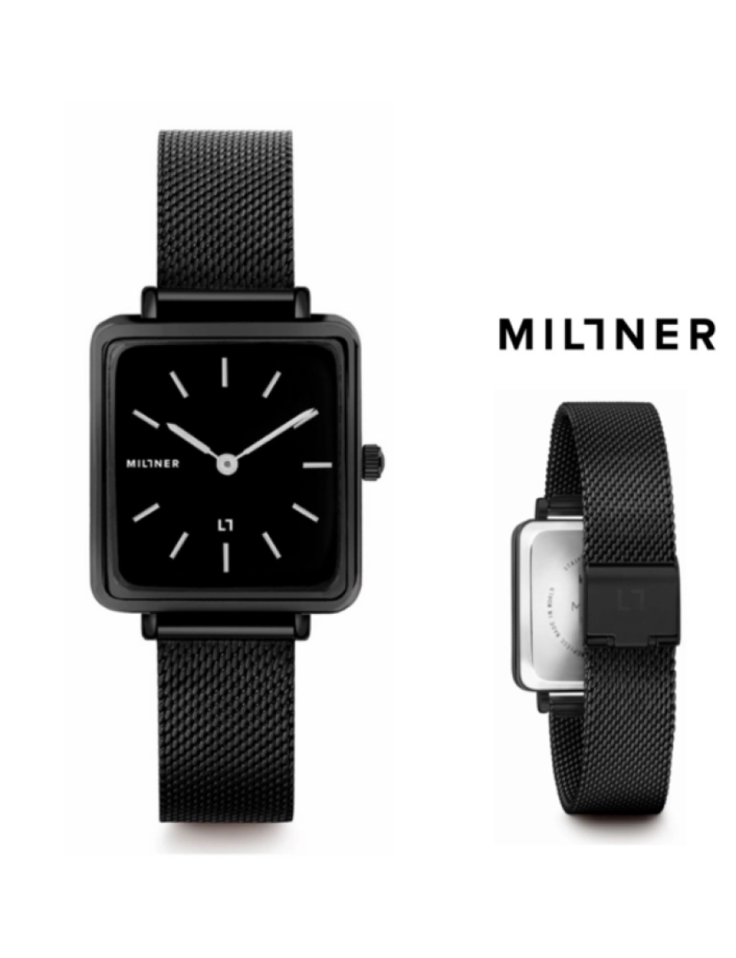 Millner - Relógio Millner 0010802 Royal Full Black 28mm